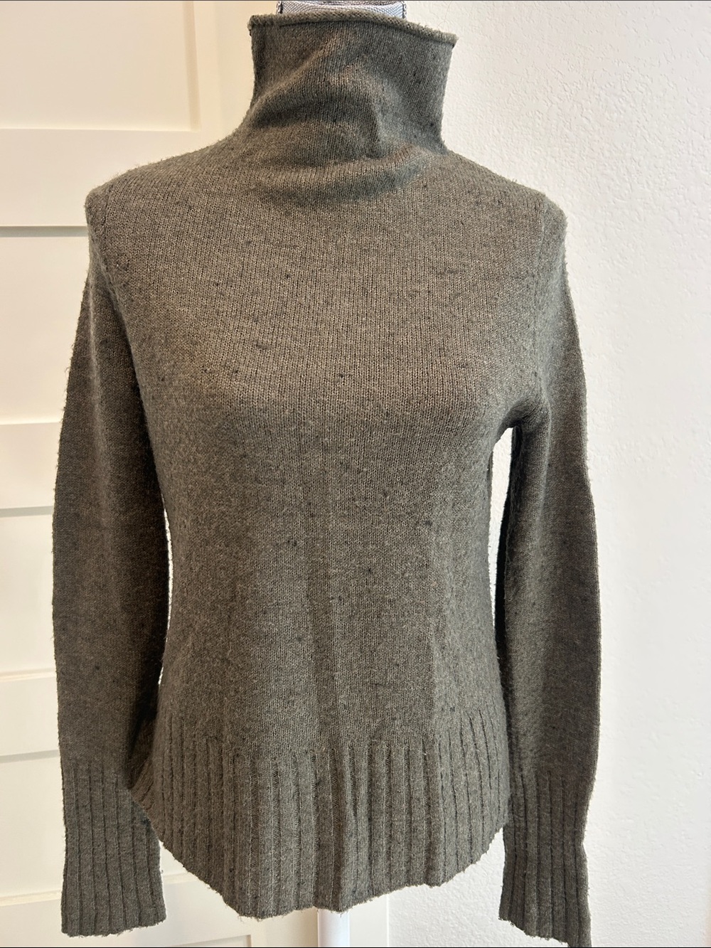 Madewell Olive Mock Turtleneck Sweater